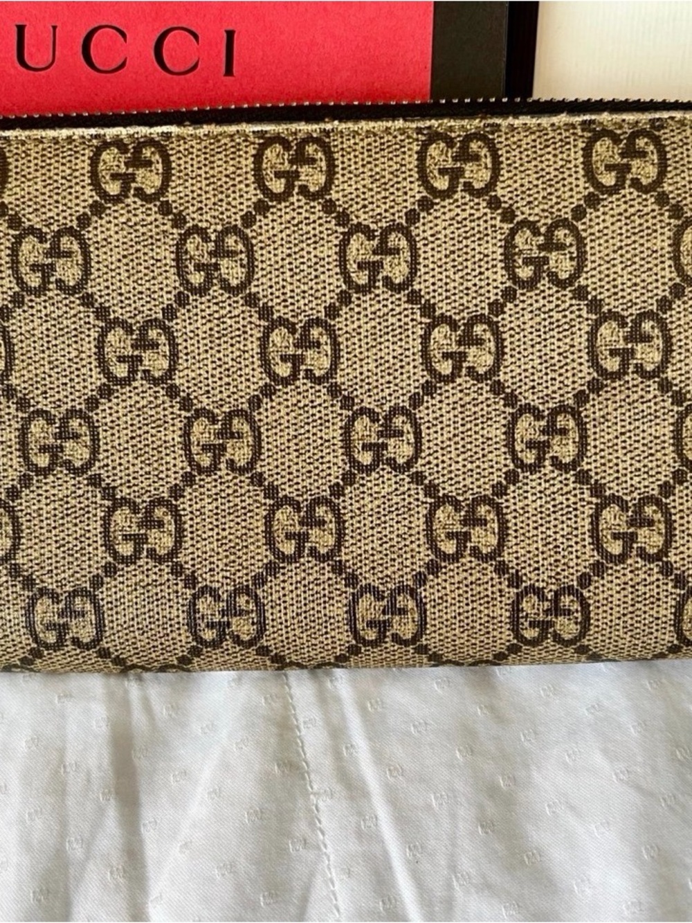 Gucci GG Supreme King snake Zip Wallet - Picture 3 of 10